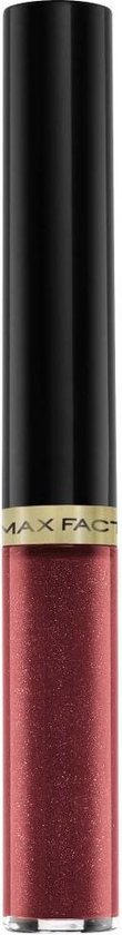 Max Factor Lipfinity Lip Colour, de applicator met rode, glinsterende lipkleur.