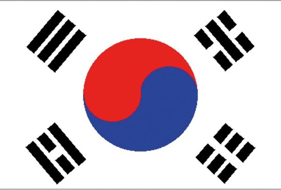 Vlag Zuid Korea | Zuid-Koreaanse vlag 150x90cm