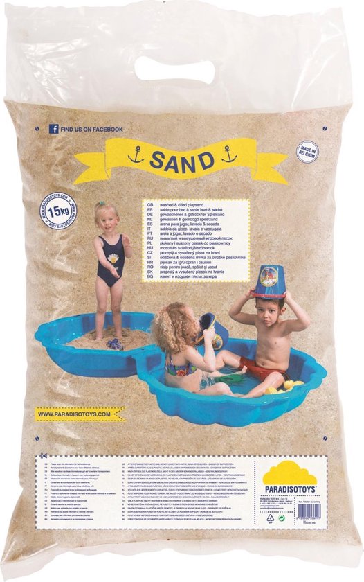 Verhogen verwerken Overlappen Speelzand 1 x 15 kilogram - speelzand voor zandbak - zand voor zowel binnen  als buiten | bol.com