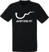 Just did it, grappig t-shirt voor heren | vader | zwangerschap | maat XXXL