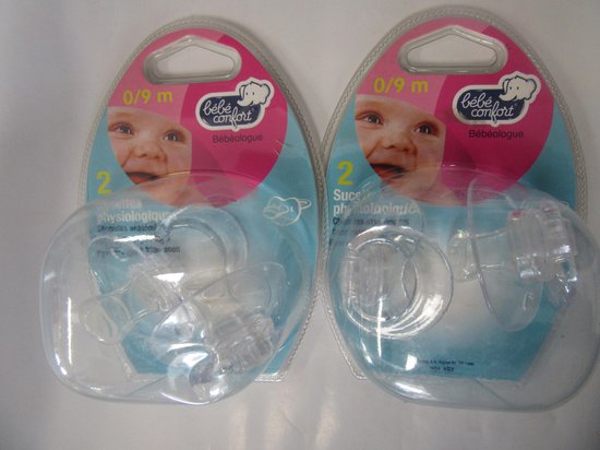 Bol Com Doorzichtig Fopspenen Set Bebe Confort 0 9 M Fopspeen