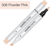 Stylefile Marker Brush - Powder Pink - Hoge kwaliteit twin tip marker met brushpunt