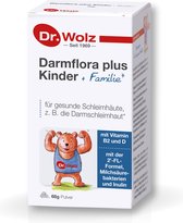 Dr. Wolz Darmflora Plus Kinder + Familie |Probiotica voor het gezin | Geen darmkramp meer! | Poeder voor in yoghurt sap of ontbijtgranen, neutrale smaak