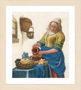 Melkmeisje van Vermeer borduren (pakket)