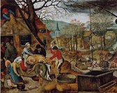 Pieter Breughel de Jonge - De 4 seizoenen: Herfst (1000 stukjes, kunst puzzel)
