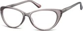 Montana Eyewear MR64F Leesbril Vlindermontuur +1.00 - Glanzend Grijs