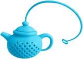 Tea infuser Theepot - Tea Filter Zeef voor losse thee - Blauw - 1 stuks