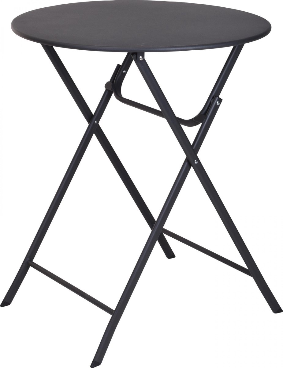 Bistrotafel - Metaal - H.70cm - Ø60cm - Antraciet