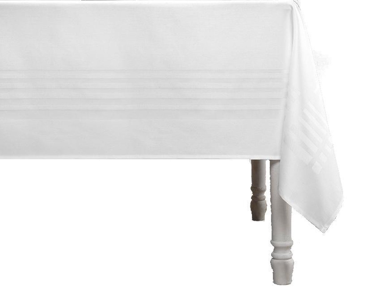 De Witte Lietaer Tafellaken Deauville 260x160 Cm Katoen Wit