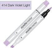 Stylefile Marker Brush - Dark Violet Light - Hoge kwaliteit twin tip marker met brushpunt