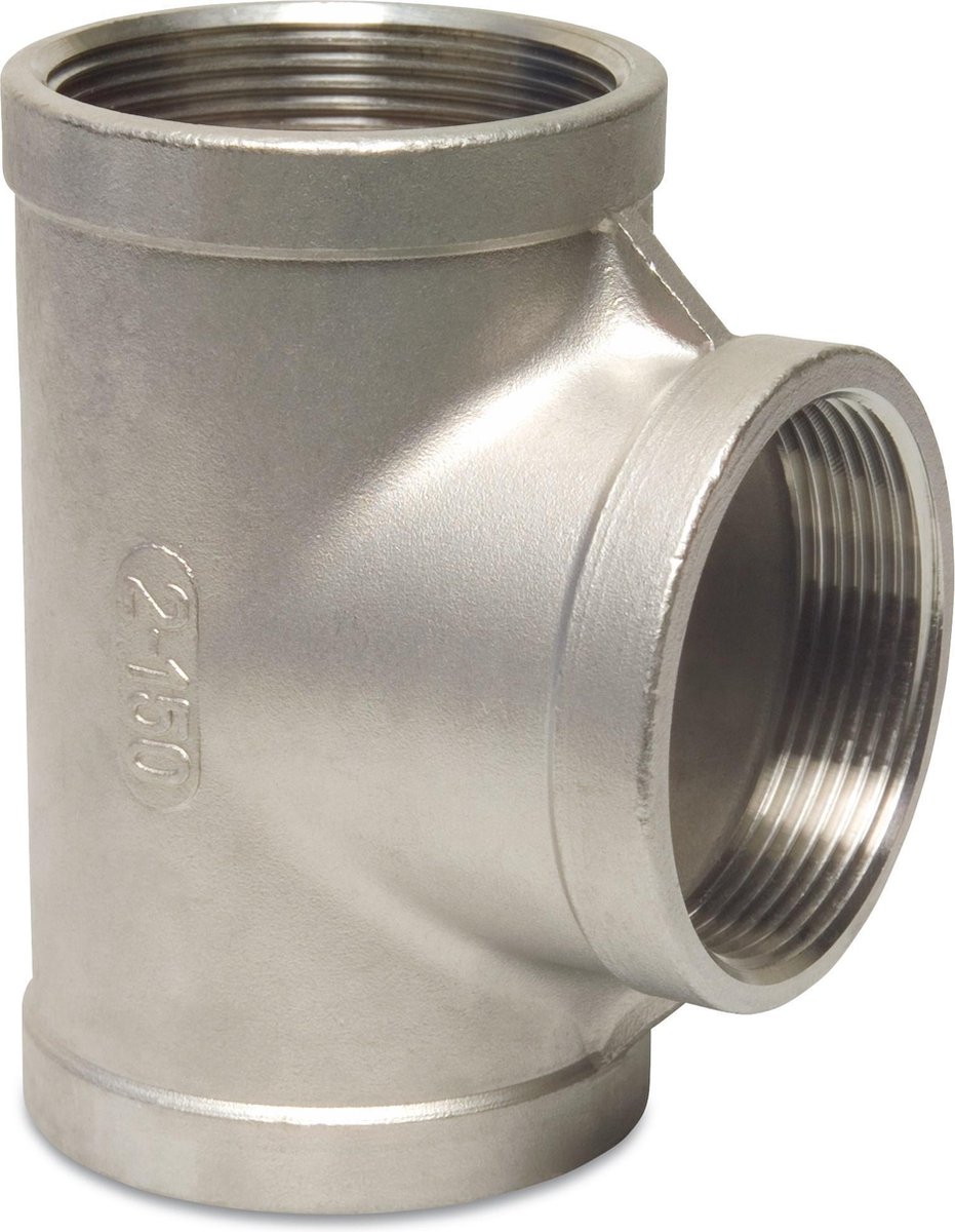 Profec Nr. 130 T-stuk 90° RVS 316 1/4" binnendraad