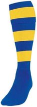 Precision Voetbalsokken Hooped Junior Blauw/geel Maat 30-34