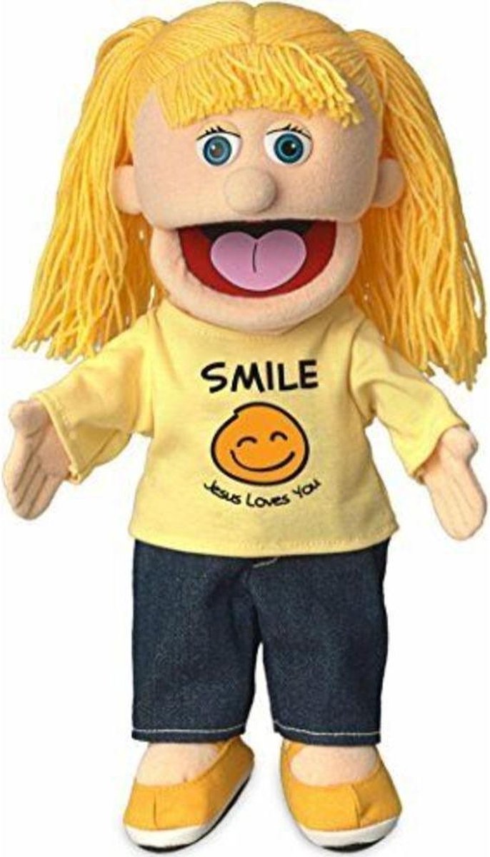 Sillypuppets - Christelijke handpop Katie 36 cm - Handpoppen - christelijke cadeaus - Doop - Communie