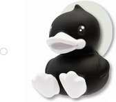 Bduck Duck Porte-Brosse à Dents pour Enfants avec Ventouse - Noir / Blanc