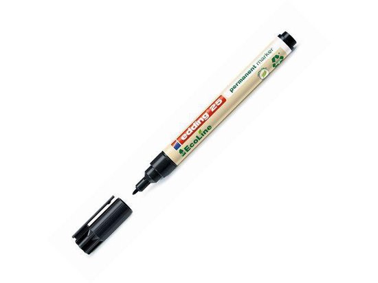 Droogmarker E-8040 – Zwart, Ronde Punt 1,0 Mm – Set Van 2 – Textielmarker Wasbaar Tot 90°C