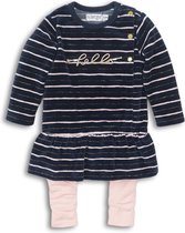 Dirkje - 2 pce Babysuit dress - Navy + pink - Vrouwen - Maat 68
