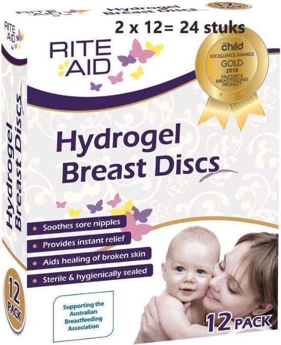  - Tepelverband Rite Aid 2 x 12  = 24 stuks tepelbeschermers