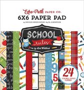 Echo Park School Rules 6x6 Inch Paper Pad (SCR215023)