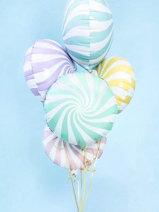 Folieballonnen Candy - 5 Stuks - Snoep Decoratie - Pastel Ballonnen | bol