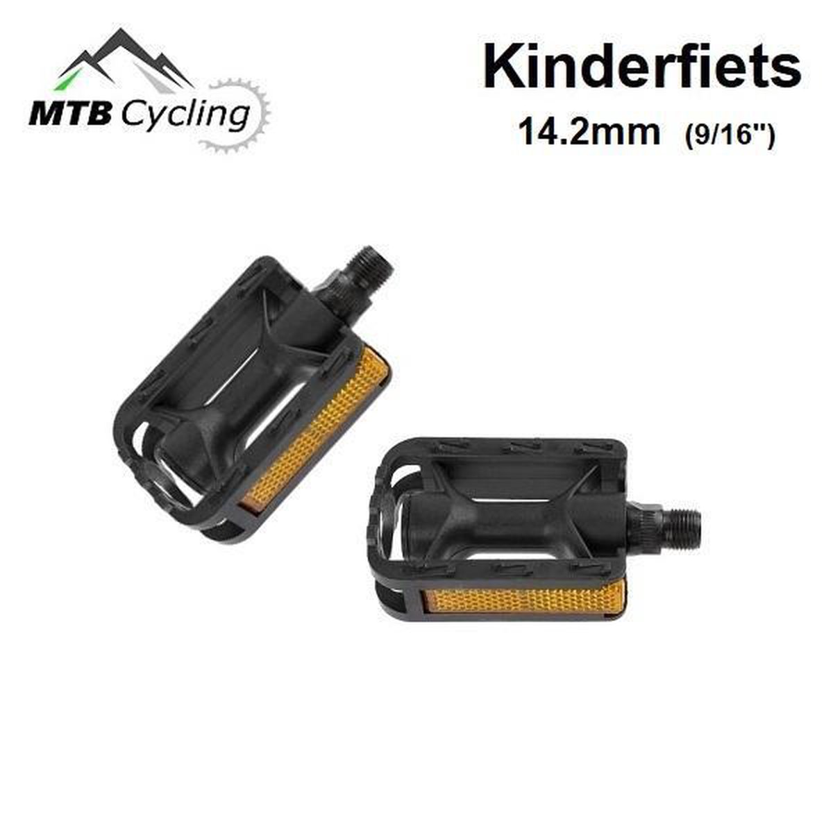 9/16 inch Kinderfiets pedalen - Anti slip - Trappers voor kinder fiets met  reflector -... | bol.