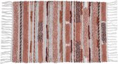 Lucy's Living Luxe badmat KRO Koraal – 50 x 80 cm – rood - roze - badkamer mat - badmatten – bad textiel - wonen – accessoires