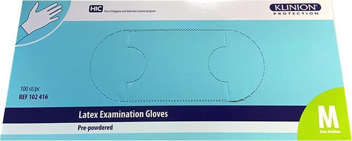 Klinion Latex-handschoenen 2 dozen à 100 stuks