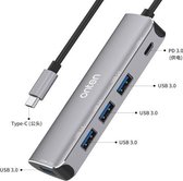 USB-C 4-Port HUB with PD charger-USB 3.0-Compatible met Apple Macbook Pro / Air / iMac / Mac Mini / Google Chromebook / Windows Surface / HP / ASUS / Lenovo