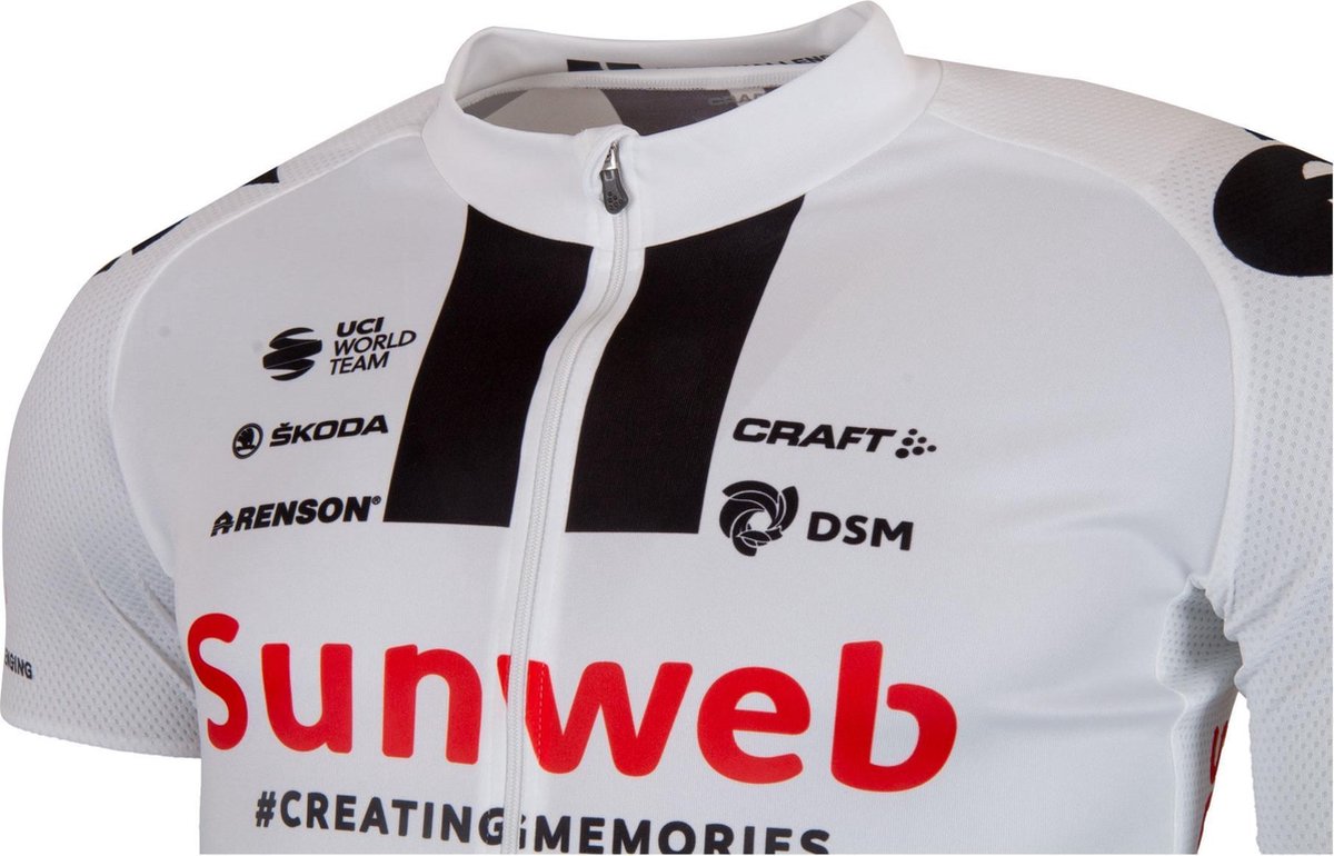 Craft Team Sunweb Replica Fietsshirt Heren - Wit/Zwart/Rood - Maat M |  bol.com