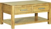 Salontafel Massief hout- koffietafel (Incl LW3D Klok) coffee table woonkamertafel