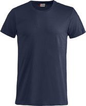 2-Pack Clique basic T-shirt Marineblauw Maat XL