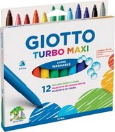 Giotto Hanging box of 12 fibre pen ass. Turbo Maxi