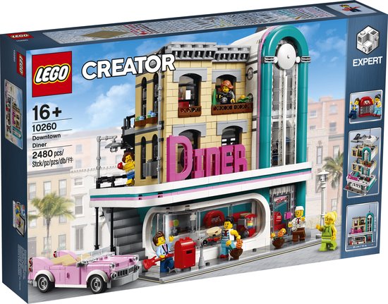 LEGO Creator Expert Jouet modulaire à collectionner Le diner du  centre-ville 10260 | bol