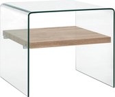 Salontafel Gehard Glas - koffietafel (Incl LW3D Klok) coffee table woonkamertafel