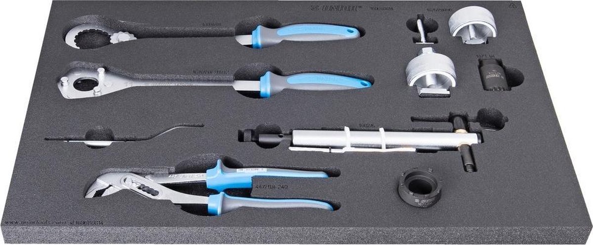 UNIOR - SET FIETSGEREEDSCHAP IN SOS TOOL TRAY - 564 X 364 X 30 MM / 8 PCS - 4 KG - END OF STOCK