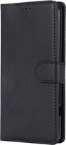 Samsung Galaxy A21S Hoesje Zwart - Luxe Kunstlederen Portemonnee Book Case