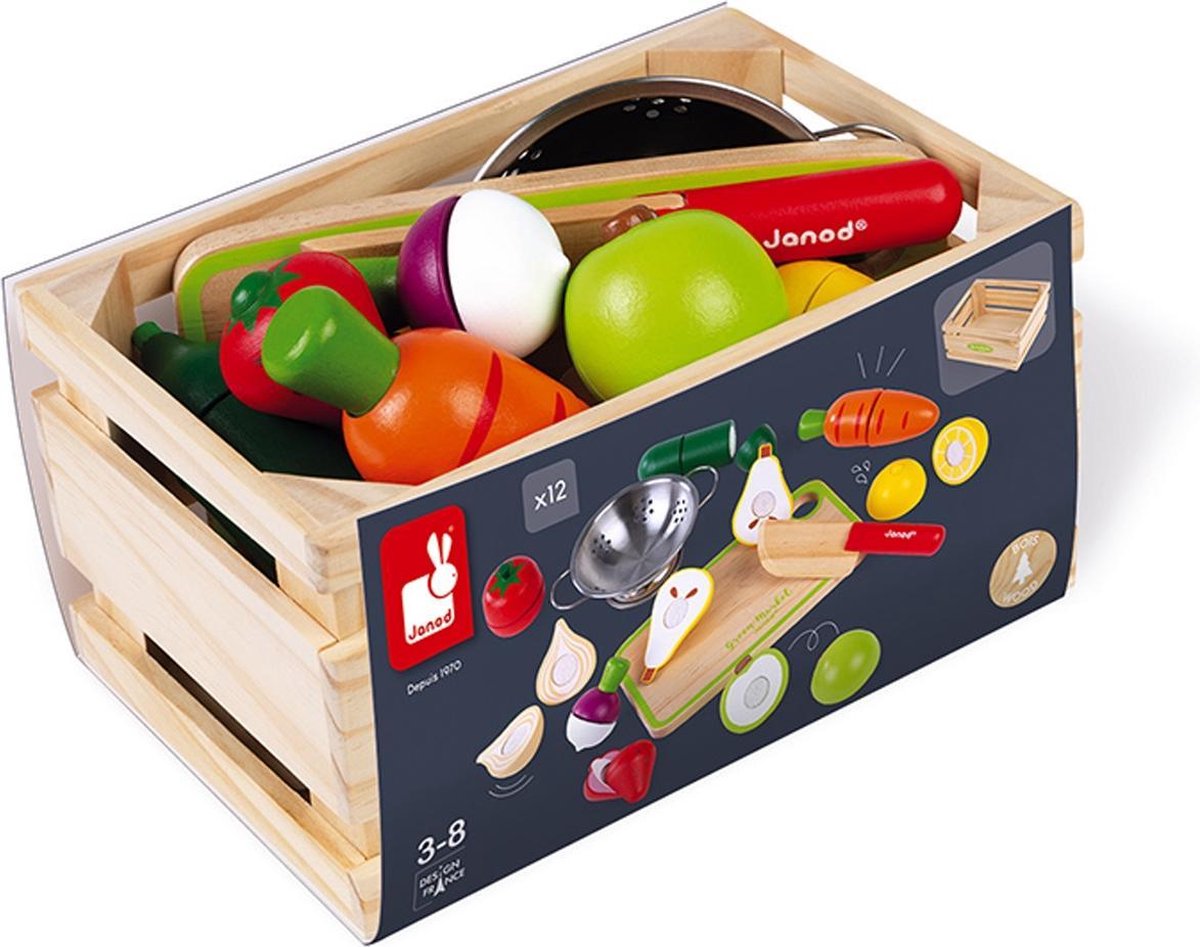 Juratoys Maxi Set - Fruits & Légumes À Découper (Bois) | bol