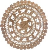 Jute Boho vloerkleed rond 120 cm