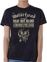Motorhead Heren Tshirt -S- Deaf Not Blind Zwart