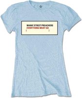 Manic Street Preachers Dames Tshirt -XL- Everything Must Go Blauw
