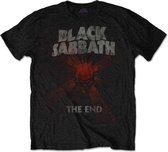 Black Sabbath - The End Mushroom Cloud Heren T-shirt - S - Zwart