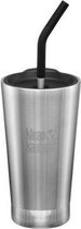 Klean Kanteen - Insulated Tumbler (473ml) - Vacuum isolerende drinkbeker met rietje - brushed stainless