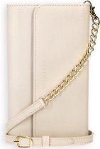 Selencia Tierra Uitneembare Slang Clutch iPhone Xr hoesje - Wit