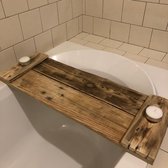 Landelijke bad plank 80 cm breed! | laptop / Tablet / Ipad plank voor in bad | Bad rekje