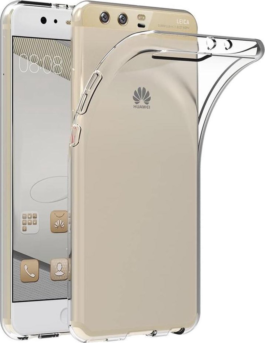 Hoesje Geschikt voor: Huawei P10 Plus - Silicone - Transparant