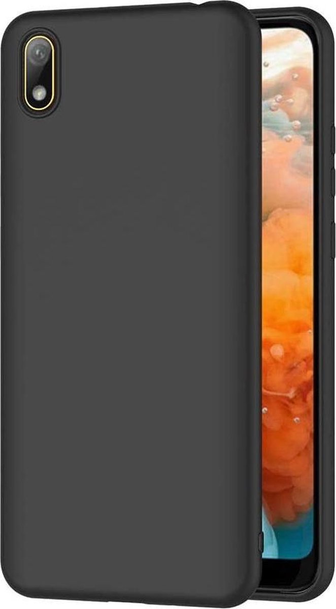 Hoesje Geschikt voor: Huawei Y5 2019 - Silicone - Zwart