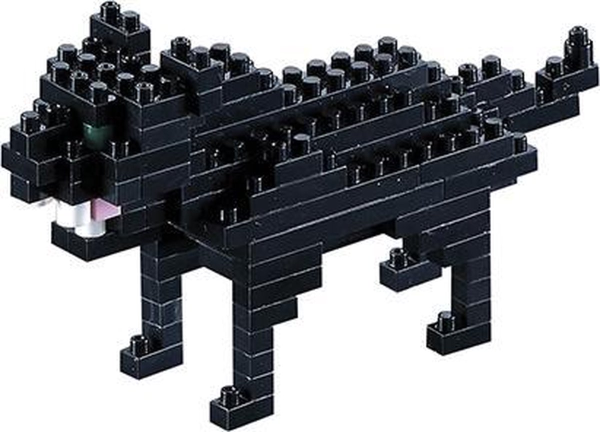 BRIXIES Zwarte Panter - Nano Bouwset Dieren - 107 onderdelen - Vanaf 8 jaar