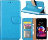 LG K10 2018 - Bookcase Turquoise - portemonee hoesje