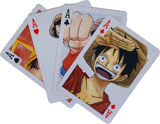 Cartes de poker One Piece - Anime - Cartes à jouer 52 pcs, Jeux