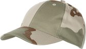 MFH - US Army cap - legerpet met klep - in grootte verstelbaar - 3 kleuren desert camouflage