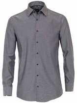 Venti Overhemd Heren Zwart Strijkvrij Modern Fit 193158000 - 42 (L)